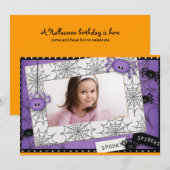 Halloween Birthday Kaart (Voorkant / Achterkant)