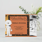 Halloween Birthday Kaart (Staand voorkant)