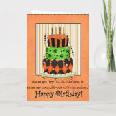 Halloween Birthday Kaart (Achterkant)