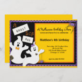 Halloween Birthday Kaart (Voorkant / Achterkant)