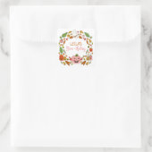 Halloween Birthday Party Favor Square Sticker (Tas)