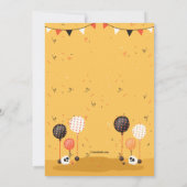 Halloween Birthday Party Invitation Kaart (Achterkant)