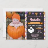 Halloween Birthday Party Invitation Kaart (Voorkant)