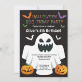 Halloween Birthday Party Invitation Kaart (Voorkant)