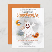 Halloween Birthday Party Kinder Spooktacular Ghost (Voorkant / Achterkant)