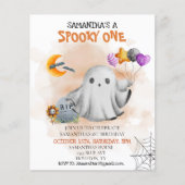 Halloween Birthday Party Kinder Spooky One Ghost (Voorkant)