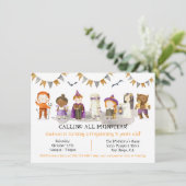Halloween Birthday Party kostume Kinderen Kaart (Staand voorkant)