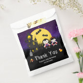 Halloween Birthday Party Vampires Paars Bedankzakje (Gezegeld)