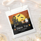 Halloween Birthday Party Witch Ghost Sinaasappel Bedankzakje (Geknipt)