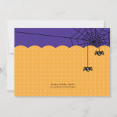 Halloween Birthday Photo Invitation Kaart (Achterkant)