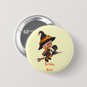 Halloween Birthday Pin Ronde Button 5,7 Cm (Voorkant /achterkant)