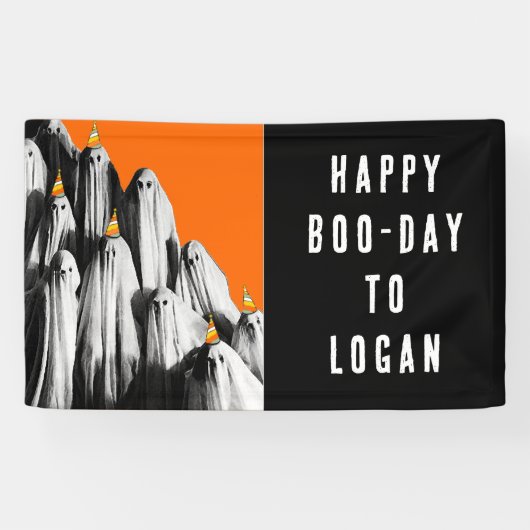 Halloween Birthday Spandoek (Horizontaal)