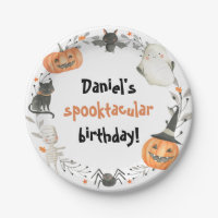 Halloween Birthday Spooktacular Paper Borden