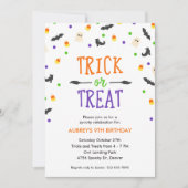 Halloween Birthday | Spooky Celebration | Partij Kaart (Voorkant)