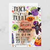 Halloween Birthday Uitnodiging (Voorkant / Achterkant)