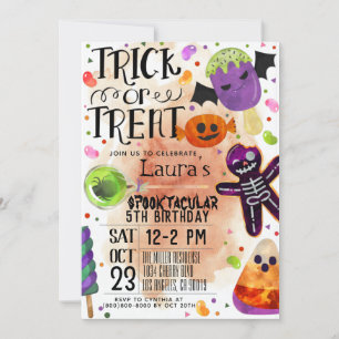 Halloween Birthday Uitnodiging