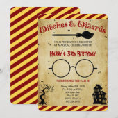 Halloween Birthday Uitnodiging (Voorkant / Achterkant)