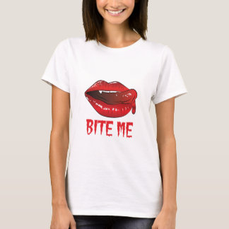 Halloween Bite me design T-shirt