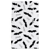 Halloween Black Bat Boo Spooky Pattern Klein Cadeauzakje (Voorkant)