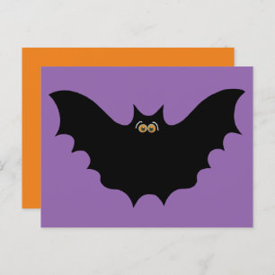 Halloween Black Bat Briefkaart