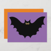 Halloween Black Bat Briefkaart (Voorkant / Achterkant)