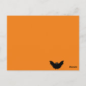 Halloween Black Bat Briefkaart (Achterkant)