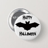 Halloween Black Bat Button (Voorkant /achterkant)