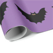 Halloween Black Bat Cadeaupapier (Rol Hoek)
