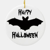 Halloween Black Bat Ornament (Achterkant)