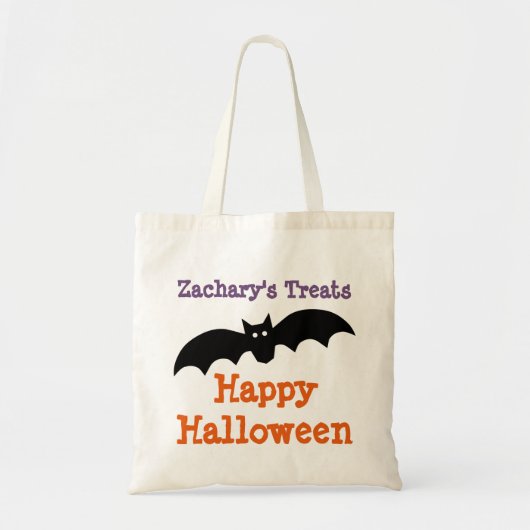 Halloween Black Bat Specialized Treat Bag Tote Bag (Voorkant)
