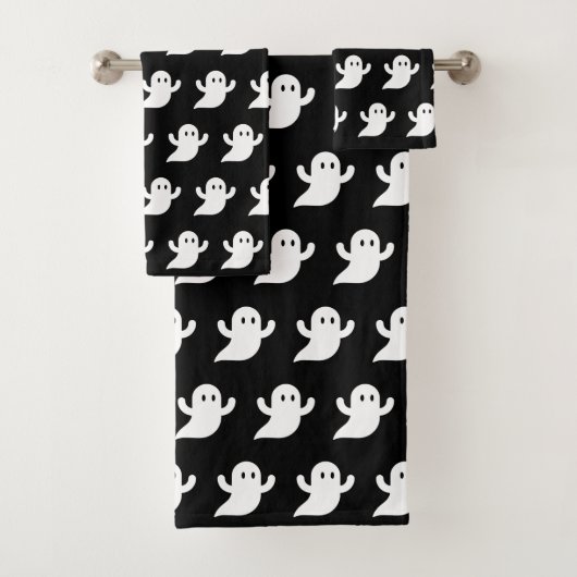 Halloween Black Boo Ghosts Motif Éffrayant (En situation)