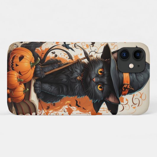 Halloween Black Cat Case-Mate iPhone Case (Achterkant (horizontaal))