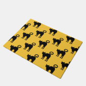 Halloween Black Cat Deurmat (Schuin)