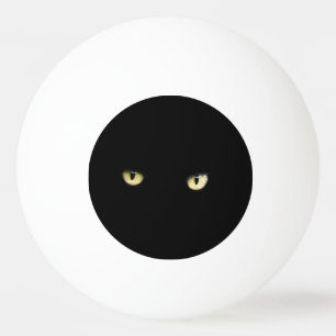 Halloween Black Cat Eyes Ping Pong Ball