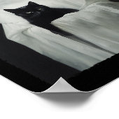 Halloween Black Cat Ghost Spooky Seizoen Kostuum Poster (Hoek)