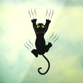 Halloween Black Cat glijdend glas Raamsticker (Vel 3)