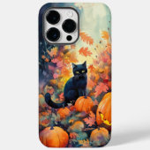 Halloween Black Cat met pompoenen eng Case-Mate iPhone Case (Achterkant)