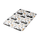 Halloween Black Cat Pattern - Witchy Cat Badmat (Gekanteld)