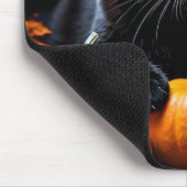 Halloween Black Cat & Pumpkins Muismat (Hoek)