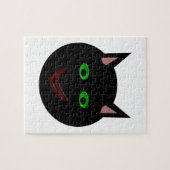 Halloween Black Cat Puzzle Legpuzzel (Horizontaal)