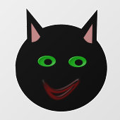 Halloween Black Cat Raamsticker (Vel)