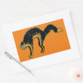 Halloween Black Cat Rectangle Sticker (Envelop)