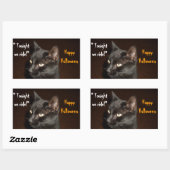 HALLOWEEN BLACK CAT RIDE STICKERS (Vel)