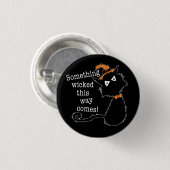 Halloween Black Cat - Shakespeare Quote Ronde Button 3,2 Cm (Voorkant /achterkant)