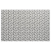 Halloween Black Cat Silhouette Pattern White BG Stof (Yard (91,4 cm))