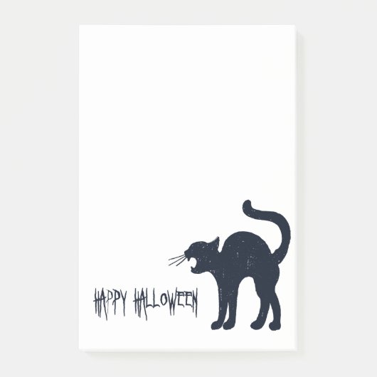Halloween Black Cat Silhouette Post-it® Notes (Voorkant)