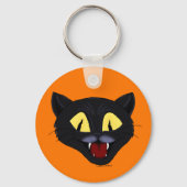 Halloween Black Cat Sleutelhanger (Achterkant)