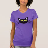 Halloween Black Cat T-shirt (Voorkant)