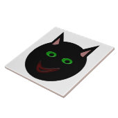 Halloween Black Cat Tegel Tegeltje (Zijkant)