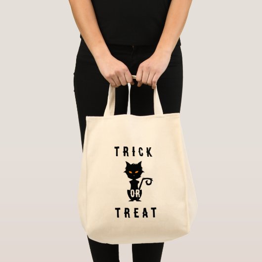  HALLOWEEN Black Cat Tote Bag (Voorkant (product))